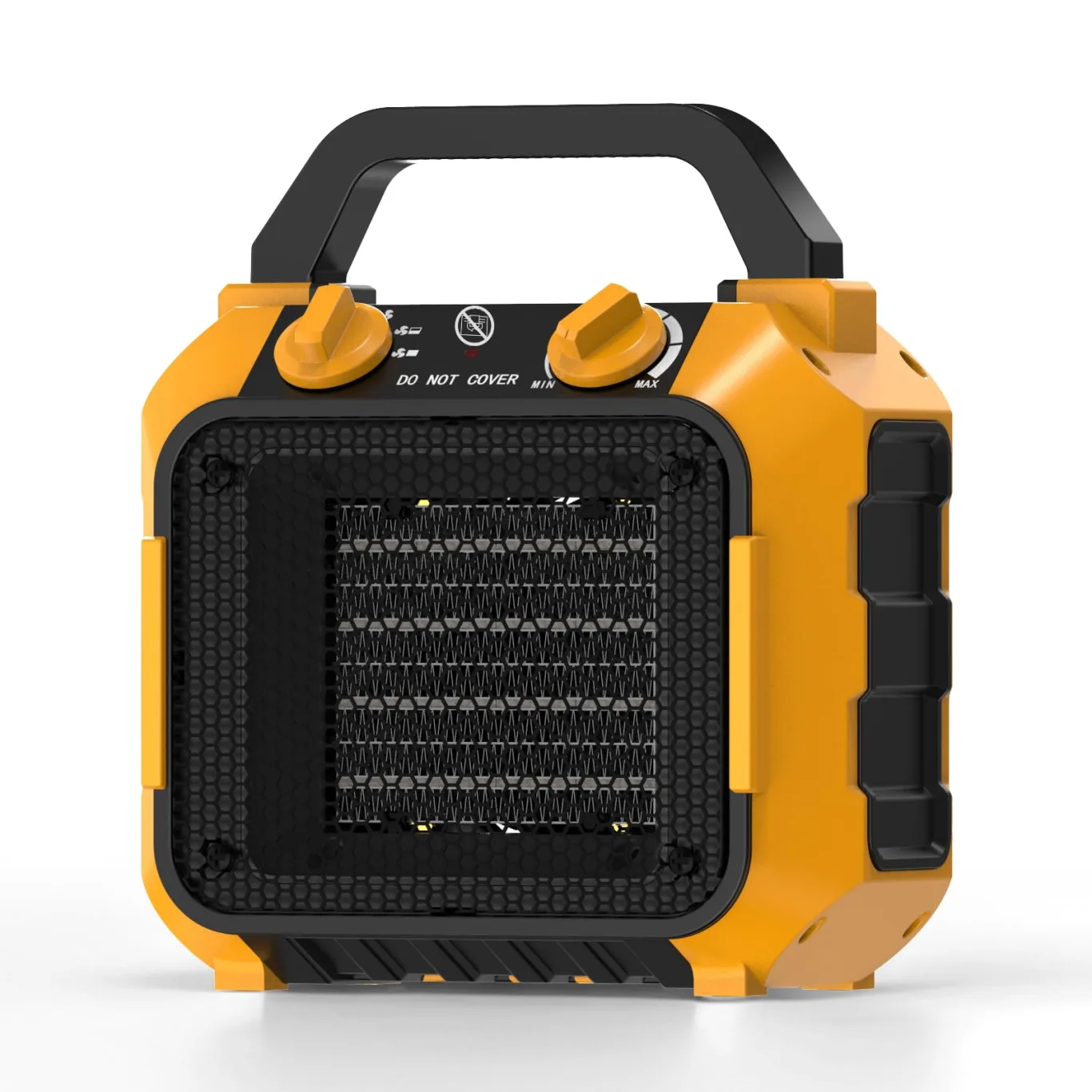 SIAL PC1 Energiesparender Heizlüfter 1000W, 42 dB, Elektroheizung Raumheizung, Elektrischer PTC Keramik Heizkörper, Gewächshausheizung,Heizstrahler Outdoor, Thermostat Heizung,Für Badezimmer, Camping - Bild 1