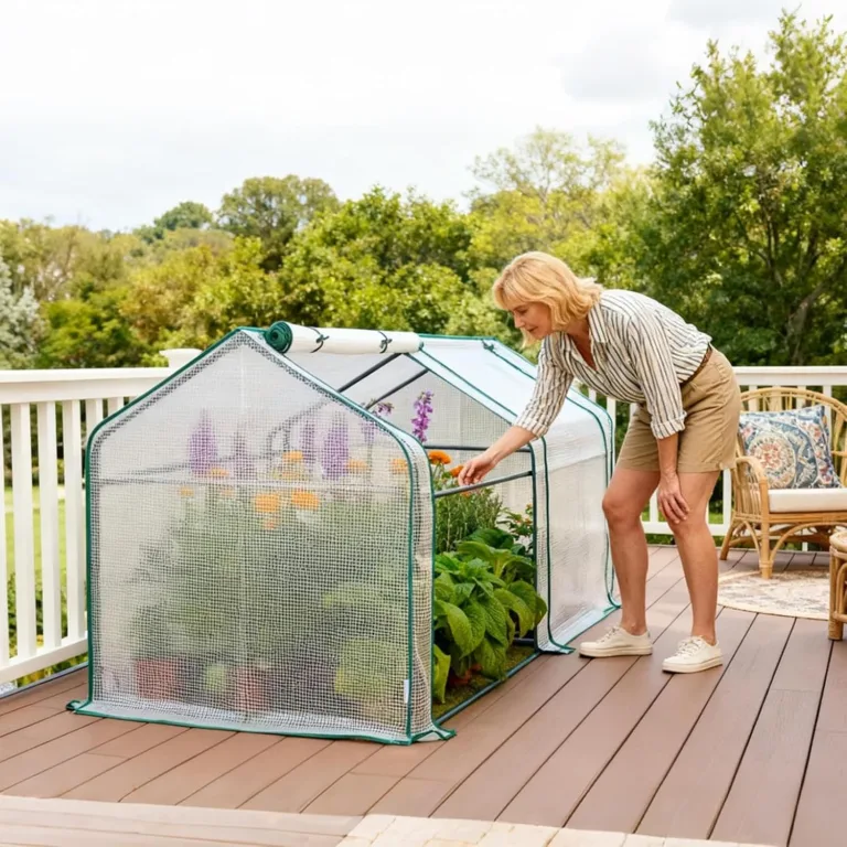 Kleines Gewächshaus - Kompaktes Zubehör | Tragbares Mini Gewächshaus | Für Anfänger, Enthusiasten Und Freunde Im Innen- Und Außenbereich des Hausgartens Mit – Bild 2
