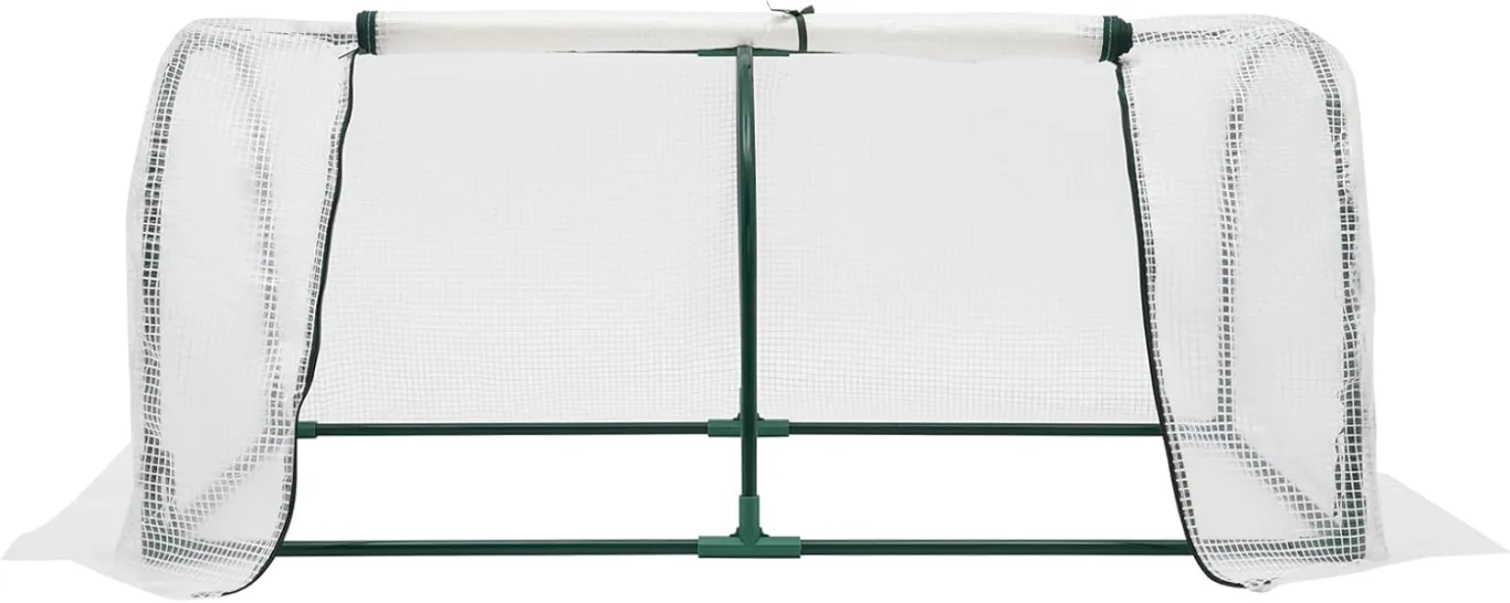 Gewächshaus klein Mini Foliengewächshaus 120 x 60 x 50cm Tomatengewächshaus mit 2 Aufrollbare Tür für Balkonen, Terrassen, Hochbeeten - Bild 1