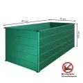 Beckmann Aluminium-Hochbeet Erntewunder – 201x91x75,5 cm – Grün – Mit Schutdach für Pflanzen – Rostfrei & Witterungsbeständig – Inkl. integrierter Schneckensperre – Ergonomische Arbeitshöhe - Thumbnail 3