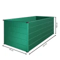 Beckmann Aluminium Hochbeet mit Schneckenschutz 201x91x75,5 cm – Modell Erntewunder Grün – Rostfreies Alu-Hochbeet, witterungsbeständig – Made in Germany - Thumbnail 3