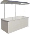 Beckmann Aluminium-Hochbeet Erntewunder 201x91x75,5 cm Anthrazit HAF - Thumbnail 8