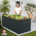 Beckmann Aluminium-Hochbeet Erntewunder 201x91x75,5 cm Anthrazit HAF - Thumbnail 3