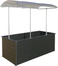 Beckmann Aluminium-Hochbeet Erntewunder 201x91x75,5 cm Anthrazit HAF - Thumbnail 7