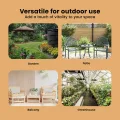 vidaXL Hochbeet Hellbraun 320 x 40 x 77 cm Verzinkter Stahl, Garten und Terrasse, Stabiler Metall-Wannen-Kübel, Hochbeet, Pflanzenbox für Outdoor-Kräuter und Blumen - Thumbnail 7