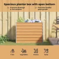 vidaXL Hochbeet Hellbraun 100 x 40 x 77 cm Verzinkter Stahl, Garten und Terrasse, Stabiler Metall-Wannen-Kübel, Hochbeet, Pflanzenbox für Outdoor-Kräuter und Blumen - Thumbnail 6