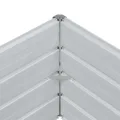 vidaXL Hochbeet Hellbraun 100 x 100 x 45 cm Verzinkter Stahl, Garten und Terrasse, Stabiler Metall-Wannen-Kübel, Hochbeet, Pflanzenbox für Outdoor-Kräuter und Blumen - Thumbnail 9