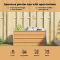 vidaXL Hochbeet Hellbraun 100 x 40 x 45 cm Verzinkter Stahl, Garten und Terrasse, Stabiler Metall-Wannen-Kübel, Hochbeet, Pflanzenbox für Outdoor-Kräuter und Blumen - Thumbnail 6