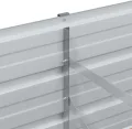 vidaXL Hochbeet Hellbraun 320 x 40 x 45 cm Verzinkter Stahl, Garten- und Terrassendesigns, urbaner Stil, robuste Möbel für draußen, Coole und praktische Lösungen - Thumbnail 7