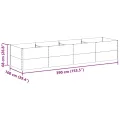 vidaXL Hochbeet Hellbraun 390 x 100 x 68 cm Verzinkter Stahl, Garten- und Terrassen-Pflanzkasten, robuster Stahl-Hochbeet, Coole Gartenlösung für Zuhause, Stadtgärten - Thumbnail 3