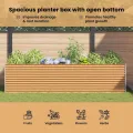 vidaXL Hochbeet Hellbraun 390 x 100 x 68 cm Verzinkter Stahl, Garten- und Terrassen-Pflanzkasten, robuster Stahl-Hochbeet, Coole Gartenlösung für Zuhause, Stadtgärten - Thumbnail 6