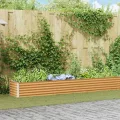 vidaXL Hochbeet Hellbraun 775 x 50 x 36 cm Verzinkter Stahl, Garten & Terrasse, Industriedesign Blumenkasten, Hochbeet für Urban, Moderne Gartenlösungen, robust gebaut - Thumbnail 3