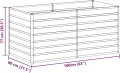 vidaXL Hochbeet Hellbraun 160 x 80 x 77 cm Verzinkter Stahl, Garten- und Terrassendesigns, urbaner Stil, robuste Möbel für draußen, Coole und praktische Lösungen - Thumbnail 4