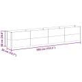 vidaXL Hochbeet Hellbraun 390 x 50 x 68 cm Verzinkter Stahl, Garten- und Terrassen-Pflanzkasten, robuster Stahl-Hochbeet, Coole Gartenlösung für Zuhause, Stadtgärten - Thumbnail 3