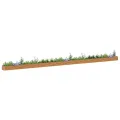 vidaXL Hochbeet Hellbraun 1164 x 50 x 36 cm Verzinkter Stahl, Garten- und Terrassen-Pflanzkasten, robuster Stahl-Hochbeet, Coole Gartenlösung für Zuhause, Stadtgärten - Thumbnail 1
