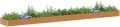 vidaXL Hochbeet Hellbraun 775 x 100 x 36 cm Verzinkter Stahl, Garten & Terrasse, Industriedesign Blumenkasten, Hochbeet für Urban, Moderne Gartenlösungen, robust gebaut - Thumbnail 1
