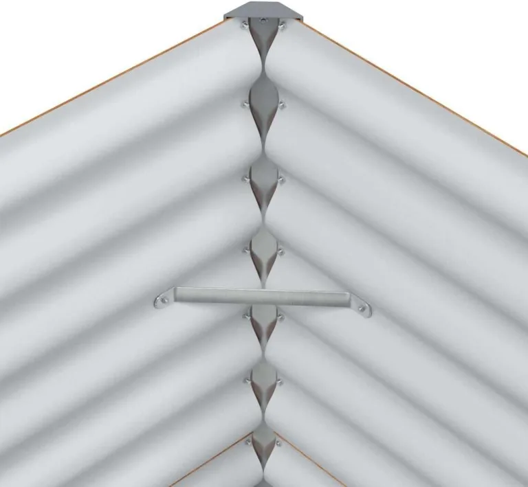 vidaXL Hochbeet Hellbraun 290 x 50 x 68 cm Verzinkter Stahl, Garten & Terrasse, Industriedesign Blumenkasten, Hochbeet für Urban, Moderne Gartenlösungen, robust gebaut – Bild 8