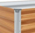 vidaXL Hochbeet Hellbraun 290 x 50 x 68 cm Verzinkter Stahl, Garten & Terrasse, Industriedesign Blumenkasten, Hochbeet für Urban, Moderne Gartenlösungen, robust gebaut - Thumbnail 6