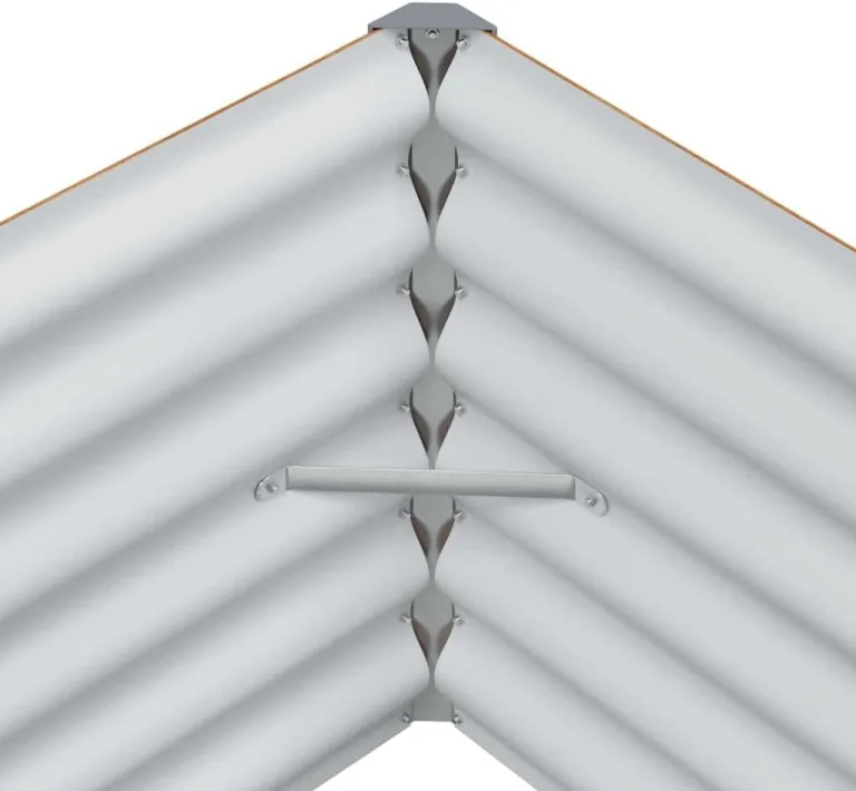 vidaXL Hochbeet Hellbraun 290 x 50 x 36 cm Verzinkter Stahl, Garten & Terrasse, Industriedesign Blumenkasten, Hochbeet für Urban, Moderne Gartenlösungen, robust gebaut – Bild 8