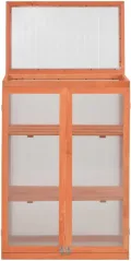 Wintergewächshäuser Frostsicher,Gewächshaus-Schrank Holz 75x47x109 cm,Überwinterungszelt für Pflanzen - Thumbnail 4