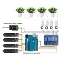 Intelligentes Pflanzenbewässerungssystem, automatisches Bewässerungsset mit Feuchtigkeitssensor, Relaispumpe für Topfpflanzen, Gewächshaus, DIY-Gartenarbeit, ABS-Kunststoff - Thumbnail 8