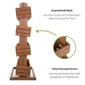 Vertikales Hochbeet 'Cube 4' aus Holz Blumenkasten Pflanzkübel Frühbeet Kräuterbeet mit Vier Etagen, Pflanztreppe für Balkon, Terrasse und Garten, 84,5 cm x 50 cm x 145 cm - Thumbnail 5