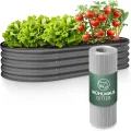 GRUNA - Hochbeet Metall 200x60x75 cm I 6 in 1 Modular Hochbeete-Kit I 100% Rostfrei I Formstabil Dank Verstrebung I Hochbeete für Garten I Hochbeet Anthrazit (200x60x75) - Thumbnail 8
