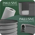 GRUNA - Hochbeet Metall 200x60x75 cm I 6 in 1 Modular Hochbeete-Kit I 100% Rostfrei I Formstabil Dank Verstrebung I Hochbeete für Garten I Hochbeet Anthrazit (200x60x75) - Thumbnail 4