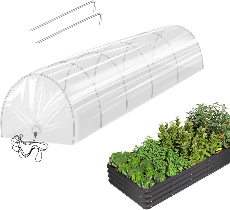 Gewächshaus 300×45×45 cm Foliengewächshaus Folientunnel Winterschutz Robustes Folientunnel Gewächshaus Mit 6 Stahldraht Und Erdnägeln Pflanzenhaus Für Garten Balkon Für gemüsen, blumene, Pflanzen – Bild 1