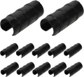 30 Stück Teiliges Gewächshaus-clips Schwarzem Kunststoff Wetterfeste Schwere Befestigungsklammern für Gartenfolien Rohrbefestigungen Vielseitig Einsetzbar zur Sicherung von - Thumbnail 1