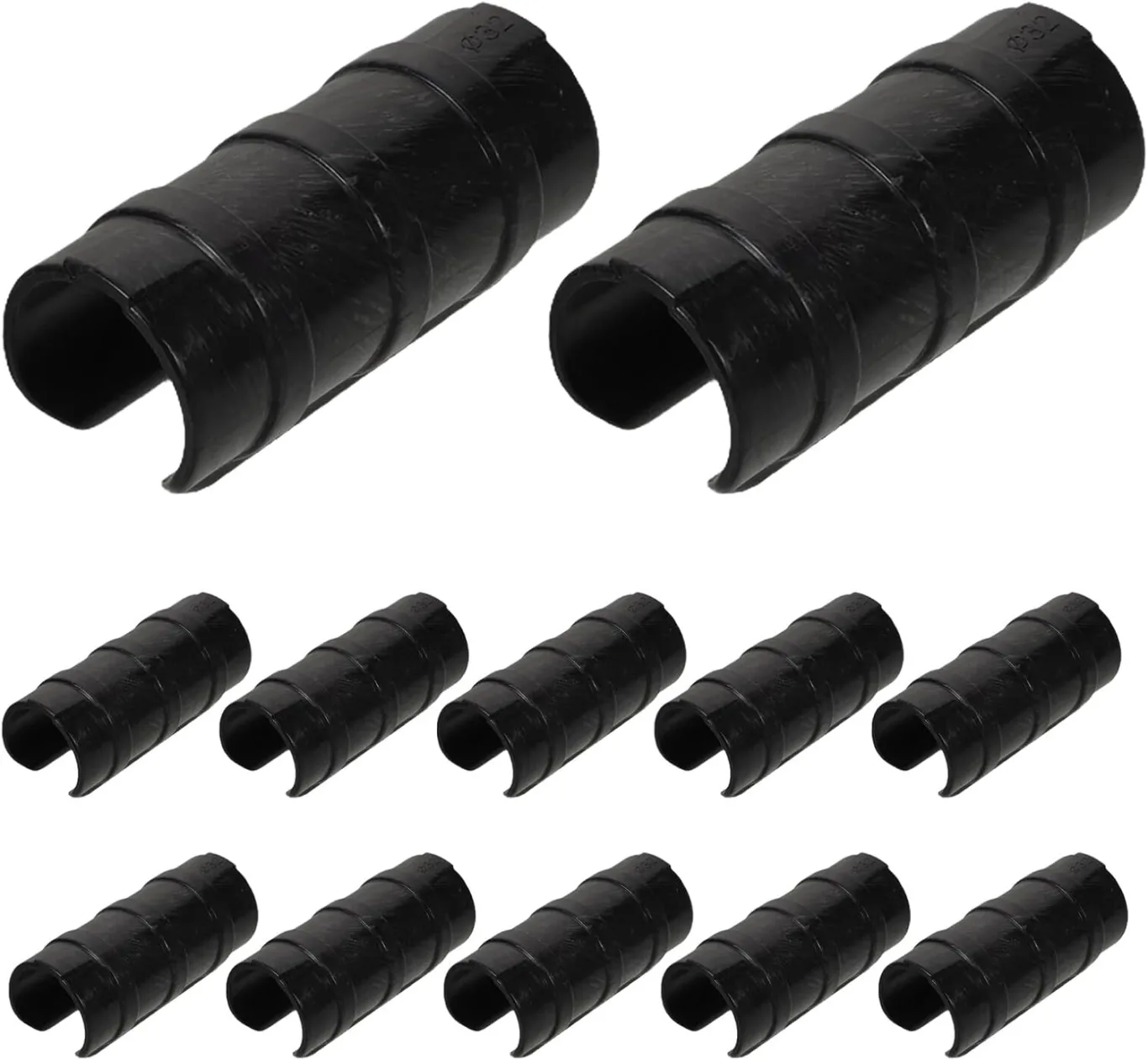 Alasum 30 Stück Teiliges Gewächshaus-klemmset aus Schwarzem Kunststoff Witterungsbeständig Rohrclips für Gartenbau Robuste Folienhalter für Gewächshausfolien Sonnenschutznetze und - Bild 1