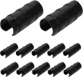 Alasum 30 Stück Teiliges Gewächshaus-klemmset aus Schwarzem Kunststoff Witterungsbeständig Rohrclips für Gartenbau Robuste Folienhalter für Gewächshausfolien Sonnenschutznetze und - Thumbnail 1