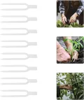 Alasum Transparente Pflanzstütz-pins aus Kunststoff Gartengabel zum Fixieren von Erdbeerpflanzen und Reben Wetterfeste Pflanzenhalter für Garten Gewächshaus Robust und Langlebig - Thumbnail 8