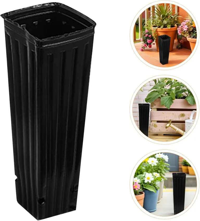 80 Stück Teiliges Hohe Schwarze Kunststoff-pflanztöpfe mit Drainagelöchern Tiefe Anzuchttöpfe für Pflanzen Vielseitig für Innen Außenbereich für Garten Gewächshaus – Bild 8