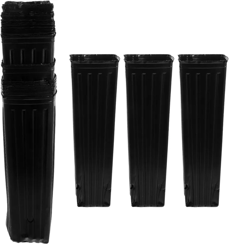 80 Stück Teiliges Hohe Schwarze Kunststoff-pflanztöpfe mit Drainagelöchern Tiefe Anzuchttöpfe für Pflanzen Vielseitig für Innen Außenbereich für Garten Gewächshaus – Bild 1