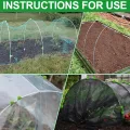 30 Stück Fiberglassstangen, 43cm Abnehmbaren Pflanztunnel Bögen, Folientunnel Foliengewächshaus Set Für Gartenvlies Und Gartenstützen Verwendet (B) - Thumbnail 5
