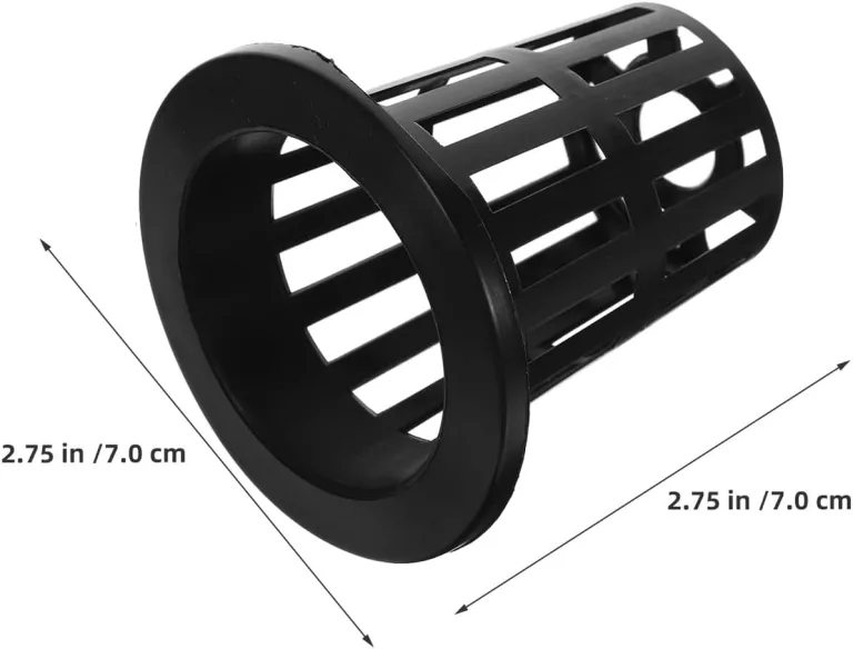 100 Stück Hydroponische Pflanzkörbe Schwarze Kunststoff Netztöpfe mit Wurzelschnitt 70mm Hoch für Balkon Gewächshaus und Hydroponik Anzucht – Bild 2