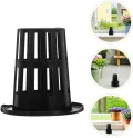 100 Stück Hydroponische Pflanzkörbe Schwarze Kunststoff Netztöpfe mit Wurzelschnitt 70mm Hoch für Balkon Gewächshaus und Hydroponik Anzucht - Thumbnail 8