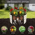 Shall 3-teiliges (61 cm x 28,8 cm) rundes Hochbeet-Set für den Außenbereich, mit Sicherheitskanten, einfach aufzubauen, geeignet für Blumen und Obst. - Thumbnail 3