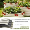 Shall 3-teiliges (61 cm x 28,8 cm) rundes Hochbeet-Set für den Außenbereich, mit Sicherheitskanten, einfach aufzubauen, geeignet für Blumen und Obst. - Thumbnail 5