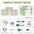 Shall 3-teiliges (61 cm x 28,8 cm) rundes Hochbeet-Set für den Außenbereich, mit Sicherheitskanten, einfach aufzubauen, geeignet für Blumen und Obst. - Thumbnail 8