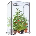 Ohuhu Gewächshaus klein Premium Foliengewächshaus Tomatengewächshaus für Balkon, Tomatenhaus Treibhaus Gewächshaus Balkon überwinterungszelt für Pflanzen, Stabil Winterfest PVC 100x50x152 cm - Thumbnail 9