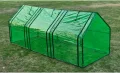 Gewächshaus mit 3 Türen, Tomatenhaus, Pflanzenhaus mit Rolltür für Balkon, Terrasse, Garten, Hinterhof, Wetterbeständig, 240x90x90 cm Grün PVC - Thumbnail 3