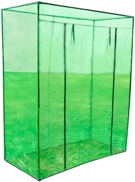Gewächshaus mit Stahlrahmen, Tomatenhaus, Pflanzenhaus mit Rolltür für Balkon, Terrasse, Garten, Hinterhof, Wetterbeständig, 170x80x200 cm Grün PVC – Bild 1