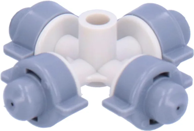 50Set 4-ss-Sprühdüsen-Befeuchtungs-Hängesprinkler-Bewässerungszubehör Grauer Kunststoff-Gartenbewässerungssatz für Rasen, Gewächshäuser, Parks, Landschaftsbau – Bild 3
