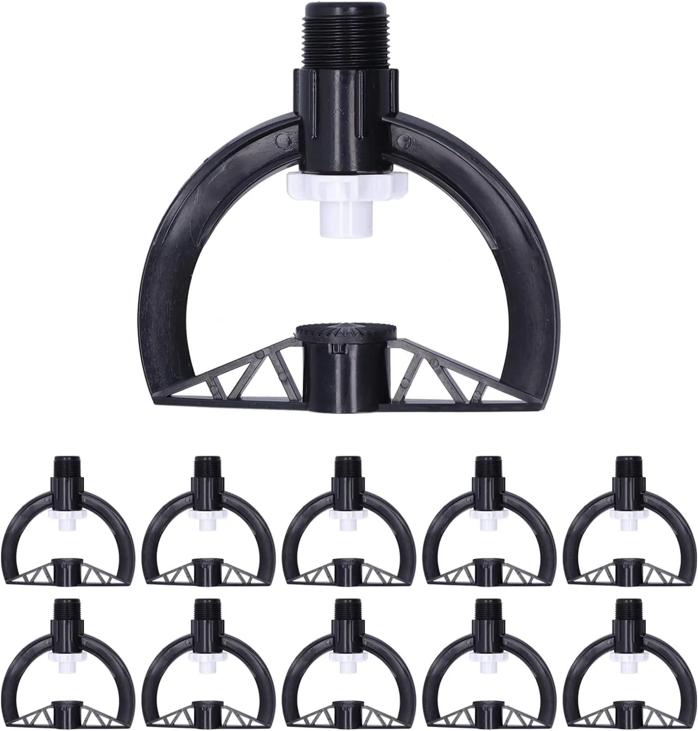 Rotierender Sprinkler, G3/4 Außengewinde, 10 Stück, hochwertige, langlebige Kunststoff-Garten-Rasen-Sprühdüse für die Bewässerung von Gewächshäusern und Landwirtschaft - Bild 1