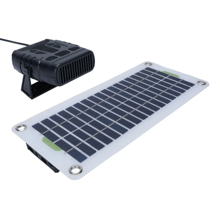 Solarpanel-Heizung, Tragbare 30-W-Raumheizung, Solarbetriebene Heizung mit Batteriebox-Set, Kompakt, Leicht, Temperaturkontrollsystem, Ideal für die Montage Im Auto, Haustierhaus – Bild 3