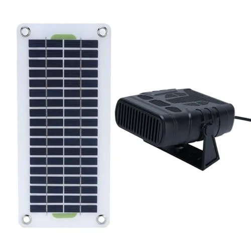 Solarpanel-Heizung, Tragbare 30-W-Raumheizung, Solarbetriebene Heizung mit Batteriebox-Set, Kompakt, Leicht, Temperaturkontrollsystem, Ideal für die Montage Im Auto, Haustierhaus – Bild 9