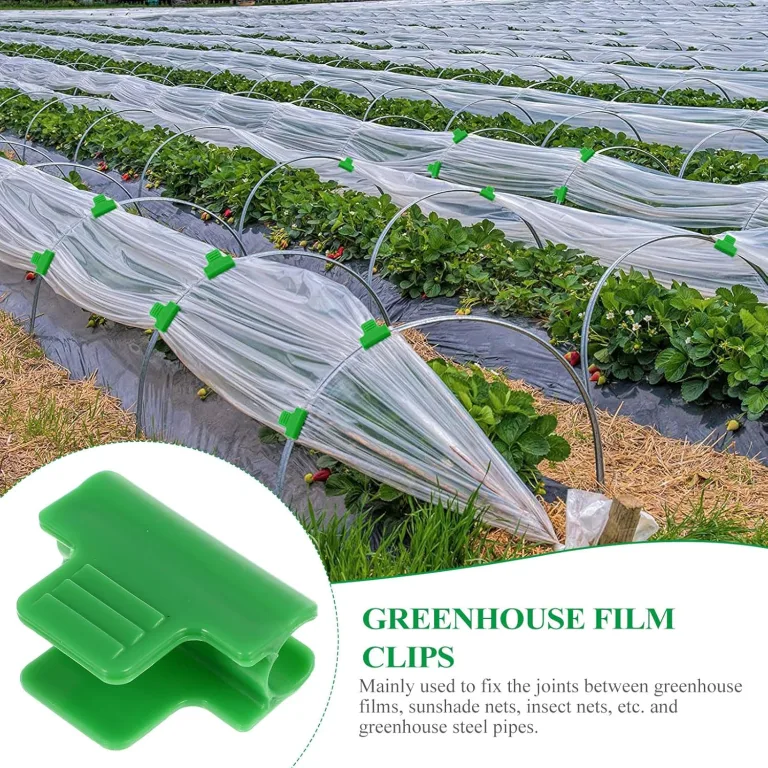 YARNOW 40 Stück Gewächshaus Filmclips 11mm aus Langlebigem Kunststoff Pflanzenhalter für Folienbefestigung und Beschattungsnetz Stangen Gewächshaus Zubehör für Garten und Pflanzenpflege – Bild 8