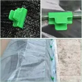 YARNOW 40 Stück Gewächshaus Filmclips 11mm aus Langlebigem Kunststoff Pflanzenhalter für Folienbefestigung und Beschattungsnetz Stangen Gewächshaus Zubehör für Garten und Pflanzenpflege - Thumbnail 3